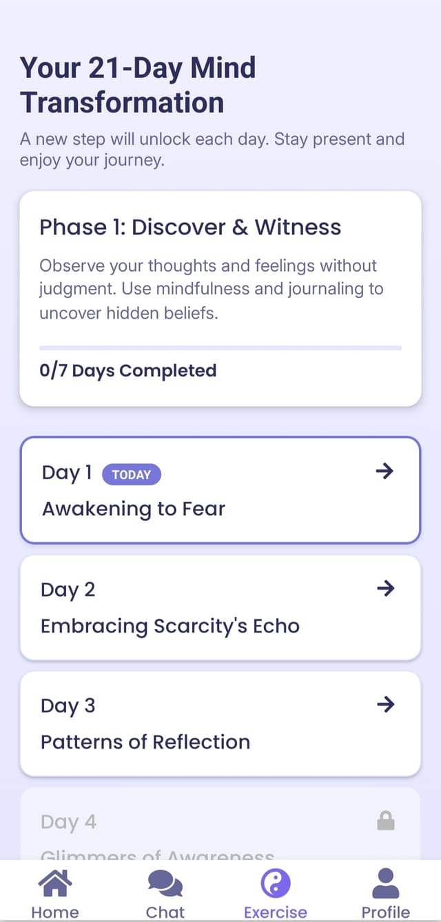 SubconsciousAI App Screenshot